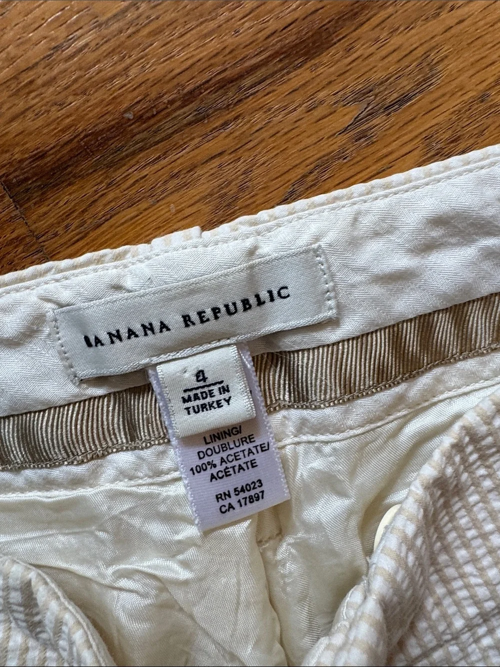 Women’s Textured Cream Dress Pants